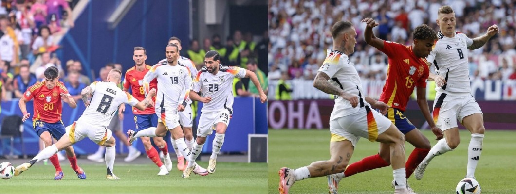 Kroos katselee useita nuoria pelaajia