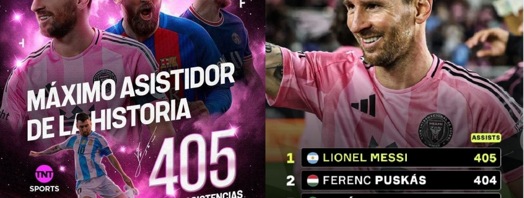 Messi rikkoo ennätyksen saavuttaen 405 syöttöä