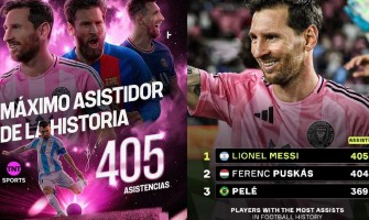 Messi rikkoo ennätyksen saavuttaen 405 syöttöä