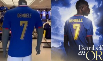 Ranskan maajoukkue julkaisee ainutlaatuisen pelipaidan Dembélén muistoksi