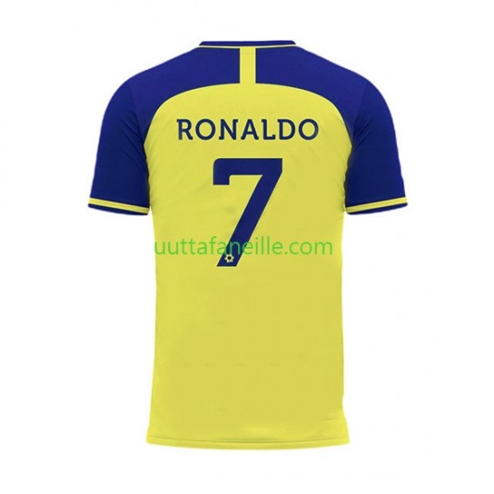 Jalkapallo Pelipaitoja Al-Nassr Ronaldo 7 Mies Kotipeliasu 2022-2023 Lyhythihainen