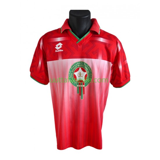 Jalkapallo Pelipaitoja Marokko Retro Mies Kotipeliasu 1994 Lyhythihainen