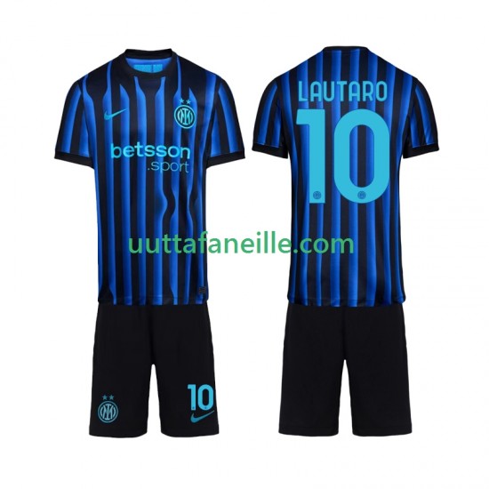 Jalkapallo Pelipaitoja Inter Milan Lautaro Martinez 10 Lasten Kotipeliasu 2025-2026 Lyhythihainen