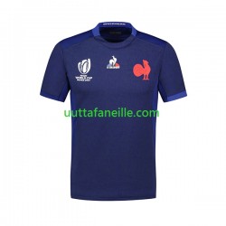 Jalkapallo Pelipaitoja Ranska Mies Kotipeliasu Rugby RWC 2023 Lyhythihainen