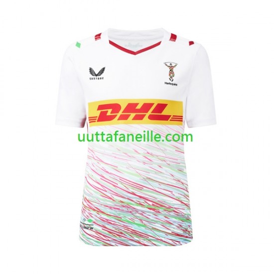 Jalkapallo Pelipaitoja Harlequins Mies Vieraspeliasu Rugby 2024 Lyhythihainen