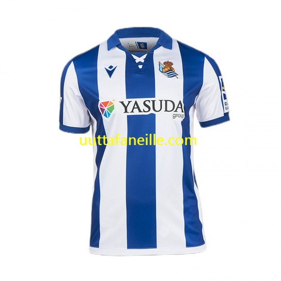 Jalkapallo Pelipaitoja Real Sociedad Mies Kotipeliasu 2024-2025 Lyhythihainen