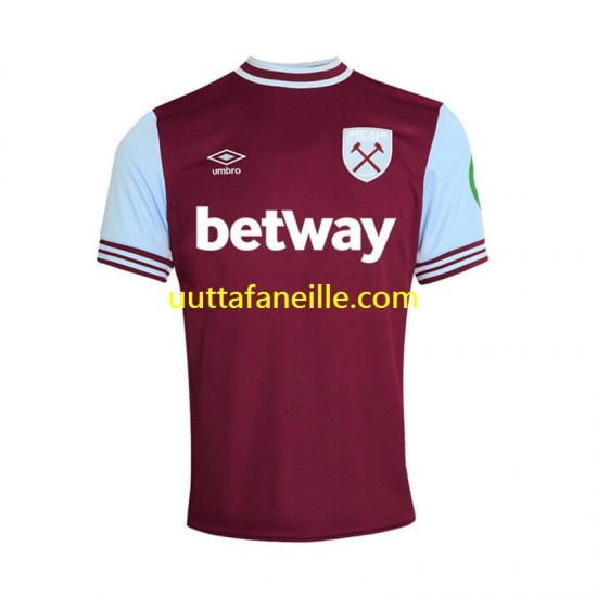Jalkapallo Pelipaitoja West Ham United Mies Kotipeliasu 2024-2025 Lyhythihainen
