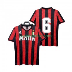 Jalkapallo Pelipaitoja AC Milan 6 1993 Retro Mies Kotipeliasu 1994 Lyhythihainen