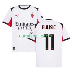 Jalkapallo Pelipaitoja AC Milan Christian Pulisic 11 Mies Vieraspeliasu 2025-2026 Lyhythihainen