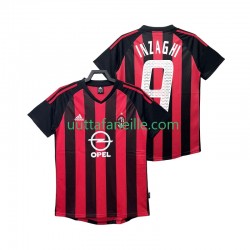 Jalkapallo Pelipaitoja AC Milan INZAGHI 9 2003 Retro Mies Kotipeliasu 2002 Lyhythihainen