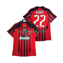 Jalkapallo Pelipaitoja AC Milan KAKA 22 2007 Retro Mies Kotipeliasu 2008 Lyhythihainen