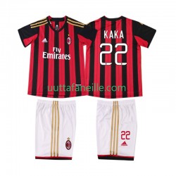Jalkapallo Pelipaitoja AC Milan KAKA 22 2013 2014 Retro Lasten Kotipeliasu Lyhythihainen