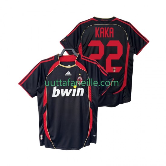 Jalkapallo Pelipaitoja AC Milan KAKA 22 2007 Retro Mies Kolmas peliasu 2006 Lyhythihainen