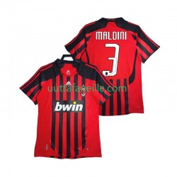 Jalkapallo Pelipaitoja AC Milan MALDINI 3 2007 Retro Mies Kotipeliasu 2008 Lyhythihainen