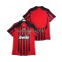 Jalkapallo Pelipaitoja AC Milan 2007 Retro Mies Kotipeliasu 2008 Lyhythihainen