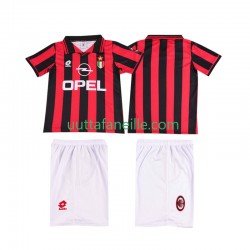 Jalkapallo Pelipaitoja AC Milan 1996 1997 Retro Lasten Kotipeliasu Lyhythihainen