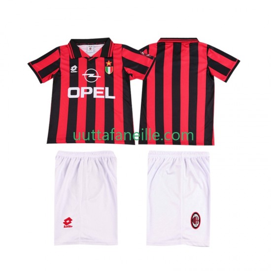 Jalkapallo Pelipaitoja AC Milan 1996 1997 Retro Lasten Kotipeliasu Lyhythihainen
