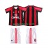 Jalkapallo Pelipaitoja AC Milan Retro Lasten Kotipeliasu 1998 1999 Lyhythihainen