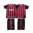Jalkapallo Pelipaitoja AC Milan 2009 Retro Lasten Kotipeliasu 2010 Lyhythihainen
