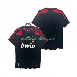 Jalkapallo Pelipaitoja AC Milan 2007 Retro Mies Kolmas peliasu 2008 Lyhythihainen
