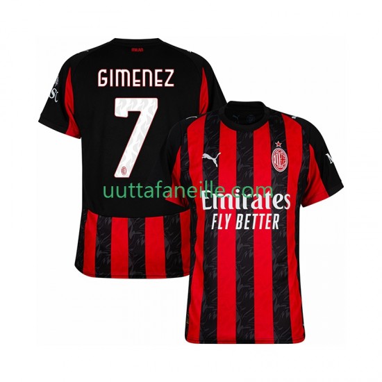 Jalkapallo Pelipaitoja AC Milan Santiago Gimenez 7 Mies Kotipeliasu 2025-2026 Lyhythihainen
