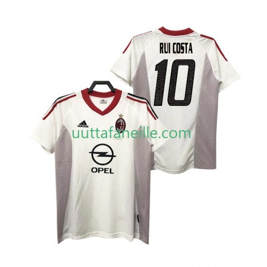 Jalkapallo Pelipaitoja AC Milan rui costa 10 2005 Retro Mies Vieraspeliasu 2004 Lyhythihainen