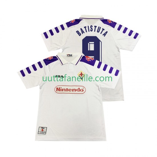 Jalkapallo Pelipaitoja ACF Fiorentina BASTUTA 9 Retro Mies Vieraspeliasu 1998 1999 Lyhythihainen