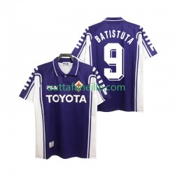 Jalkapallo Pelipaitoja ACF Fiorentina BASTUTA 9 2000 Retro Mies Kotipeliasu 1999 Lyhythihainen