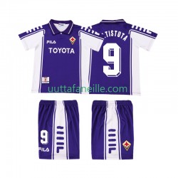 Jalkapallo Pelipaitoja ACF Fiorentina BASTUTA 9 2000 Retro Lasten Kotipeliasu 1999 Lyhythihainen