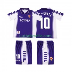Jalkapallo Pelipaitoja ACF Fiorentina RUI COSTA 10 2000 Retro Lasten Kotipeliasu 1999 Lyhythihainen