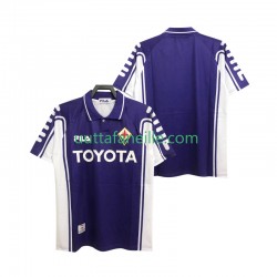 Jalkapallo Pelipaitoja ACF Fiorentina 2000 Retro Mies Kotipeliasu 1999 Lyhythihainen