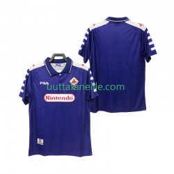 Jalkapallo Pelipaitoja ACF Fiorentina Retro Mies Kotipeliasu 1998 1999 Lyhythihainen