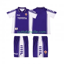 Jalkapallo Pelipaitoja ACF Fiorentina 2000 Retro Lasten Kotipeliasu 1999 Lyhythihainen