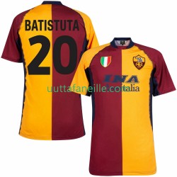 Jalkapallo Pelipaitoja AS Roma Batistuta 20 2000 2001 Retro Mies Kotipeliasu Lyhythihainen