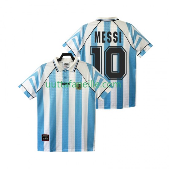 Jalkapallo Pelipaitoja Argentiina Lionel Messi 10 1996 1997 Retro Mies Kotipeliasu Lyhythihainen
