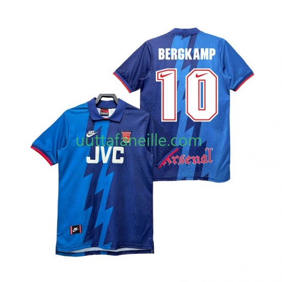 Jalkapallo Pelipaitoja Arsenal BERGKAMP 10 1995 1996 Retro Mies Vieraspeliasu Lyhythihainen