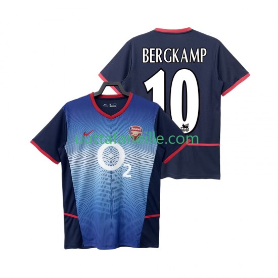 Jalkapallo Pelipaitoja Arsenal BERGKAMP 10 Retro Mies Vieraspeliasu 2004 2002 Lyhythihainen