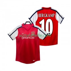 Jalkapallo Pelipaitoja Arsenal BERGKAMP 10 2001 Retro Mies Kotipeliasu 2002 Lyhythihainen