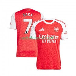 Jalkapallo Pelipaitoja Arsenal Bukayo Saka 7 Mies Kotipeliasu 2025-2026 Lyhythihainen