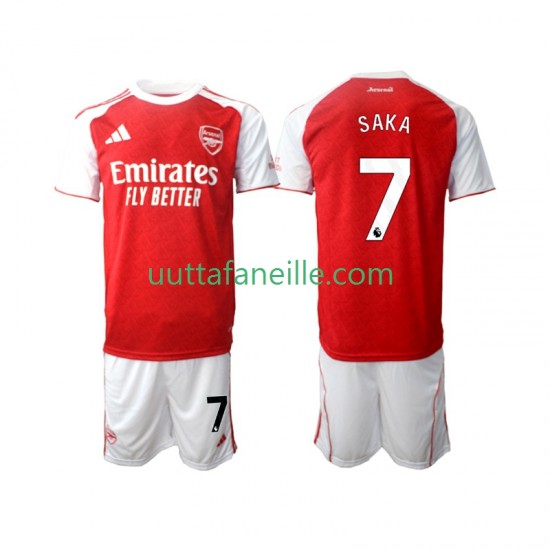 Jalkapallo Pelipaitoja Arsenal Bukayo Saka 7 Lasten Kotipeliasu 2025-2026 Lyhythihainen