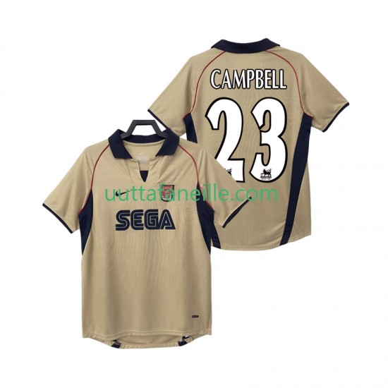 Jalkapallo Pelipaitoja Arsenal CAMPBELL 23 2001 Retro Mies Vieraspeliasu 2002 Lyhythihainen
