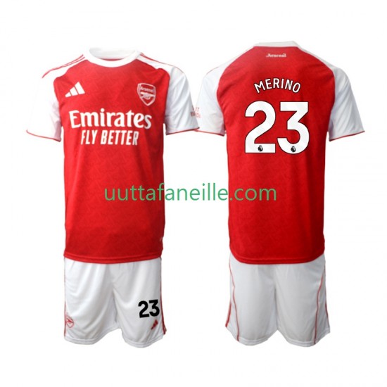 Jalkapallo Pelipaitoja Arsenal Merino 23 Lasten Kotipeliasu 2025-2026 Lyhythihainen