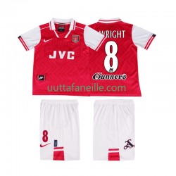 Jalkapallo Pelipaitoja Arsenal WRIGHT 8 1996 1997 Retro Lasten Kotipeliasu Lyhythihainen