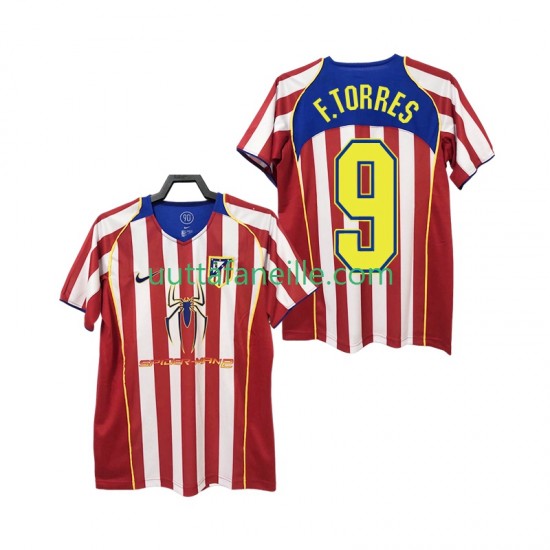 Jalkapallo Pelipaitoja Atlético Madrid F TORRES 9 2005 Retro Mies Kotipeliasu 2004 Lyhythihainen