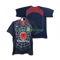 Jalkapallo Pelipaitoja Atlético Madrid 2005 Retro Mies Vieraspeliasu 2004 Lyhythihainen