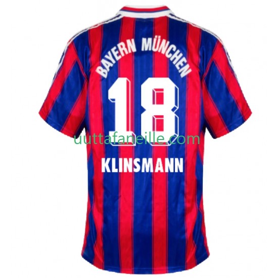 Jalkapallo Pelipaitoja FC Bayern München Klinsmann 18 1995 1997 Retro Mies Kotipeliasu Lyhythihainen