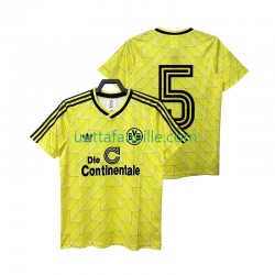 Jalkapallo Pelipaitoja Borussia Dortmund 5 1988 1989 Retro Mies Kotipeliasu Lyhythihainen