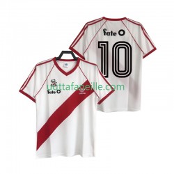 Jalkapallo Pelipaitoja CA River Plate 10 1986 Retro Mies Kotipeliasu Lyhythihainen