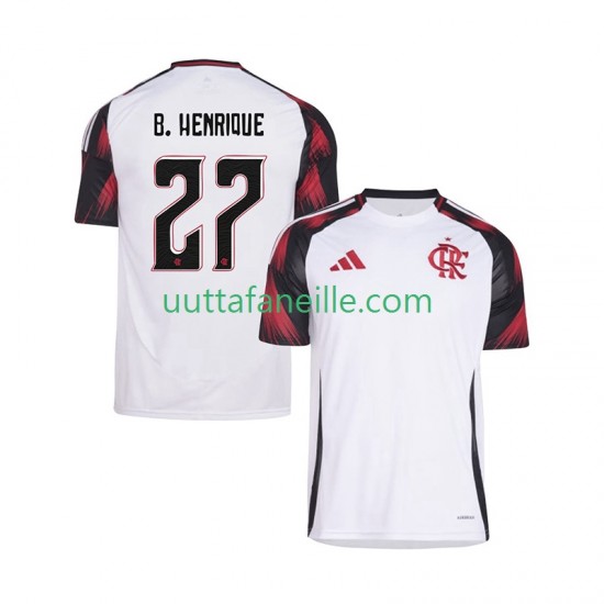 Jalkapallo Pelipaitoja CR Flamengo Bruno Henrique 27 Mies Vieraspeliasu 2025-2026 Lyhythihainen