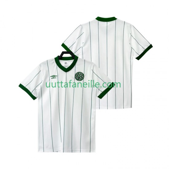 Jalkapallo Pelipaitoja Celtic FC 1982 1983 Retro Mies Vieraspeliasu Lyhythihainen